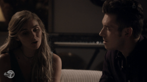 Scarlett and Gunnar practice their harmonies.