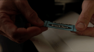 No one who sees a stick of allusively named gum in an unmarked envelope under Saul's door will EVER suspect that it's a secret message.