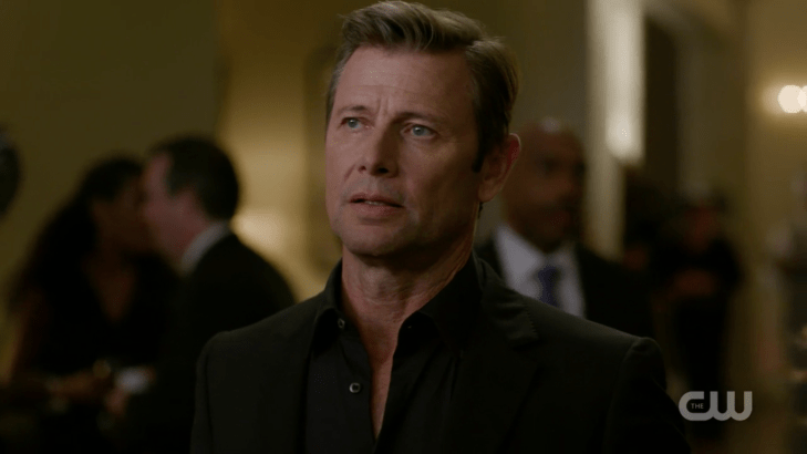 Blake stares vacantly into the distance.