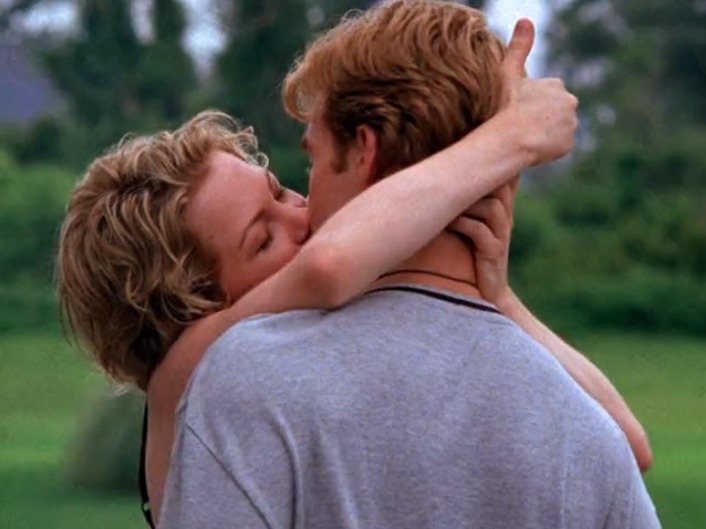 Image: Jen kissing Dawson against his will
